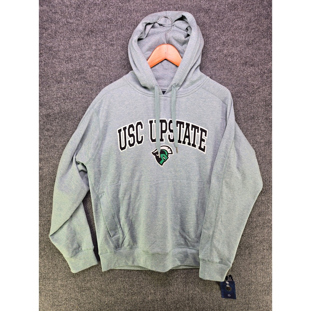 J America USC Upstate Spartans Hoodie Mens Medium Jade Heather Electric Knit NWT
